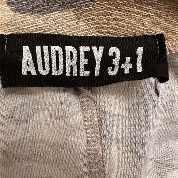 Audrey 3+1 Camouflage Sleeveless Round Neck A-Line T-Shirt Dress Green Small - Picture 3 of 4